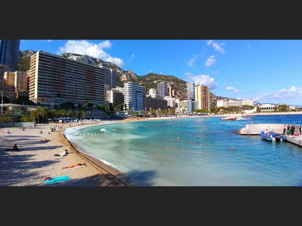 Superbe 2P vue mer, ensoleillé, piscine Roquebrune-Cap-Martin Extérieur photo